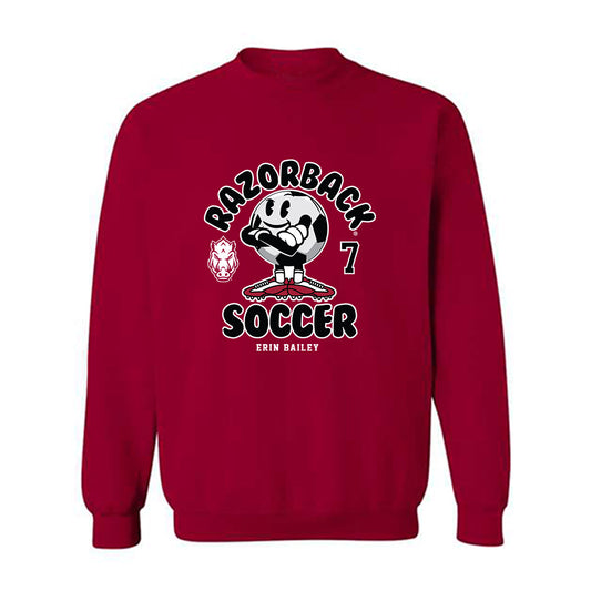 Arkansas - NCAA Women's Soccer : Erin Bailey - Fashion Shersey Crewneck Sweatshirt-0