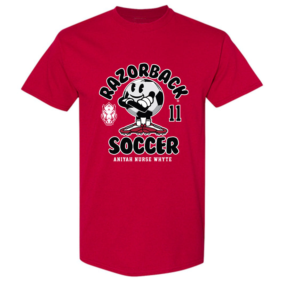 Arkansas - NCAA Women's Soccer : Aniyah Nurse Whyte - Fashion Shersey T-Shirt-0