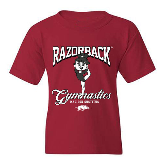 Arkansas - NCAA Women's Gymnastics : Madison Gustitus - Fashion Shersey Youth T-Shirt-0
