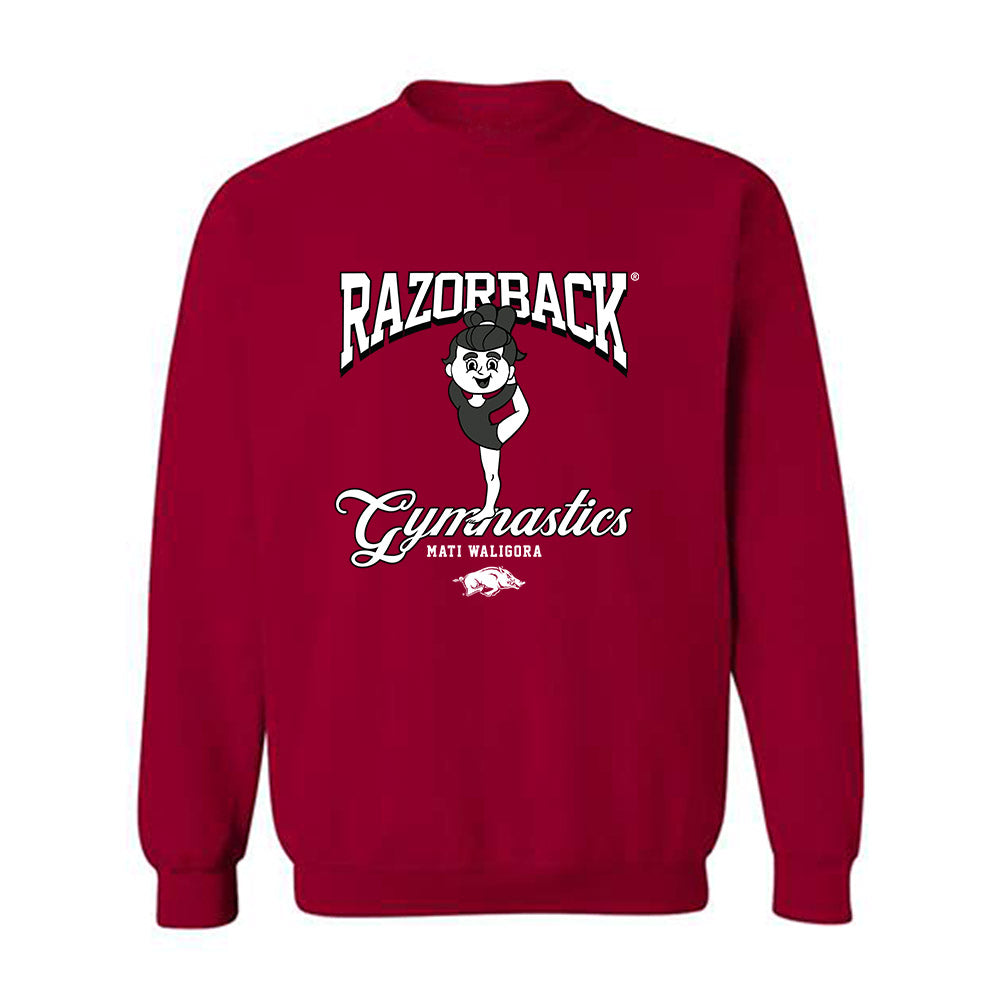 Arkansas - NCAA Women's Gymnastics : Mati Waligora - Fashion Shersey Crewneck Sweatshirt-0