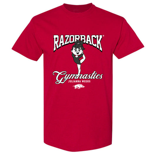 Arkansas - NCAA Women's Gymnastics : Julianna Weeks - Fashion Shersey T-Shirt-0