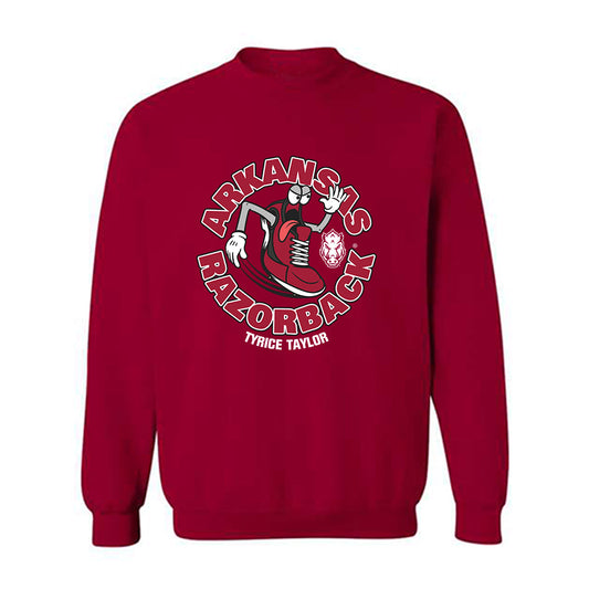 Arkansas - NCAA Men's Track & Field : Tyrice Taylor - Fashion Shersey Crewneck Sweatshirt-0