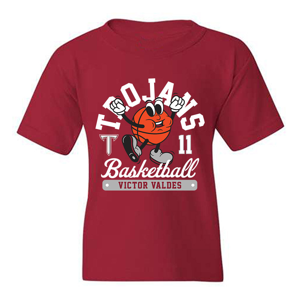 Troy - NCAA Men's Basketball : Victor Valdes - Fashion Shersey Youth T-Shirt-0
