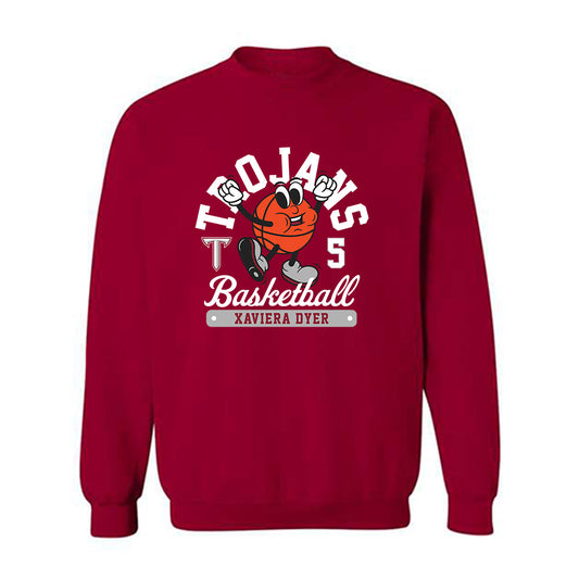 Troy - NCAA Women's Basketball : Xaviera Dyer - Fashion Shersey Crewneck Sweatshirt-0