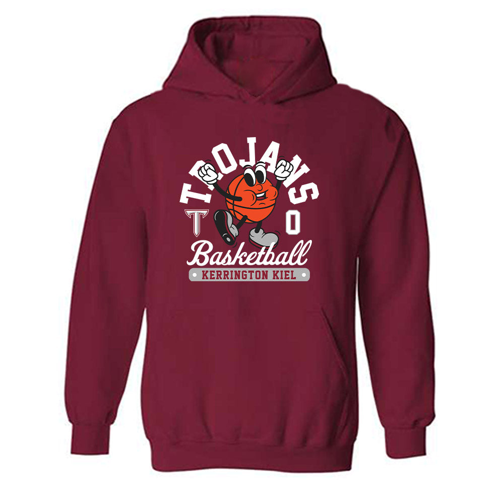 Troy - NCAA Men's Basketball : Kerrington Kiel - Fashion Shersey Hooded Sweatshirt-0
