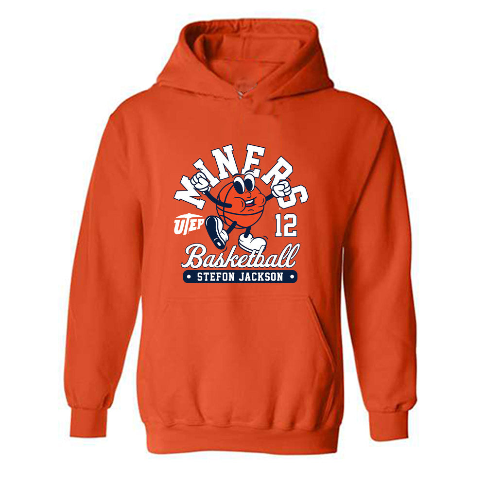 UTEP - Men's Basketball Legends : Stefon Jackson - Fashion Shersey Hooded Sweatshirt-0