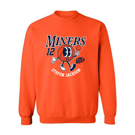 UTEP - Men's Basketball Legends : Stefon Jackson - Fashion Shersey Crewneck Sweatshirt-0