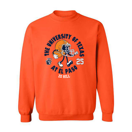 UTEP - NCAA Football : Zo Hill - Fashion Shersey Crewneck Sweatshirt-0