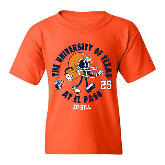UTEP - NCAA Football : Zo Hill - Fashion Shersey Youth T-Shirt-0