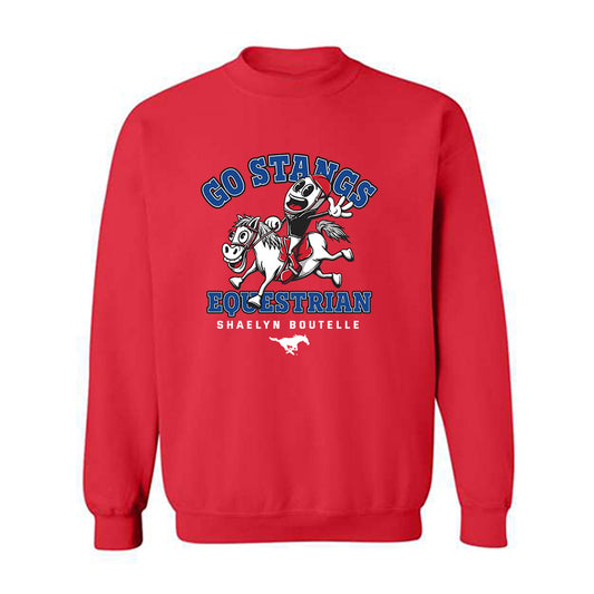 SMU - NCAA Equestrian : Shaelyn Boutelle - Fashion Shersey Crewneck Sweatshirt-0