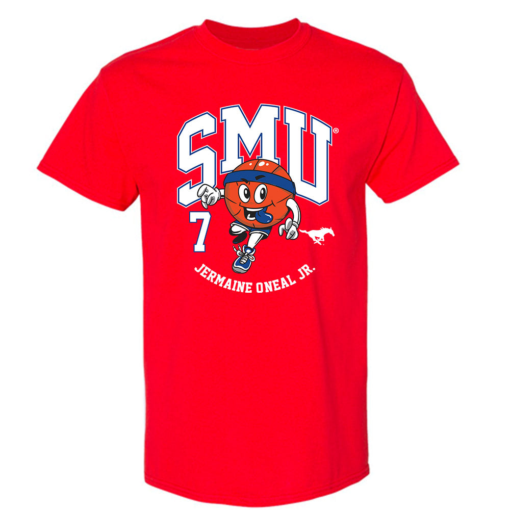SMU - NCAA Men's Basketball : Jermaine O'Neal Jr. - Fashion Shersey T-Shirt-0