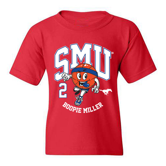 SMU - NCAA Men's Basketball : Boopie Miller - Fashion Shersey Youth T-Shirt-0