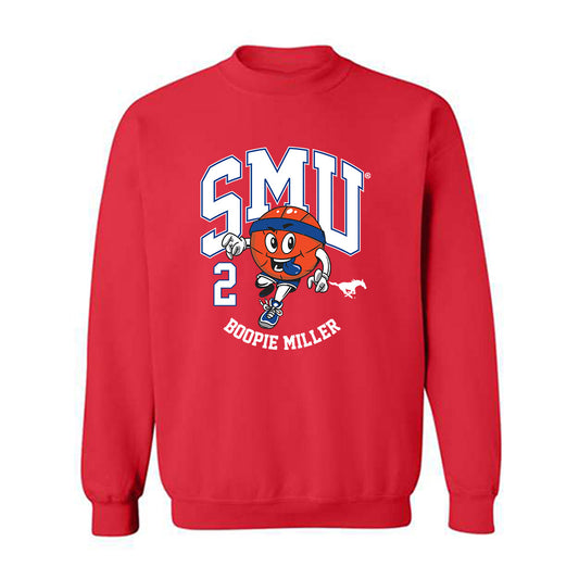 SMU - NCAA Men's Basketball : Boopie Miller - Fashion Shersey Crewneck Sweatshirt-0
