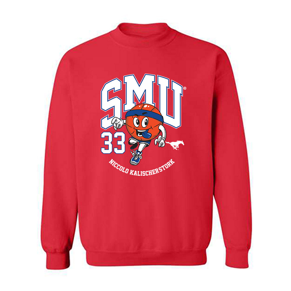 SMU - NCAA Men's Basketball : Niccolo Kalischer-Stork - Fashion Shersey Crewneck Sweatshirt-0