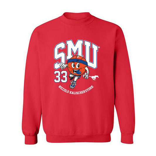 SMU - NCAA Men's Basketball : Niccolo Kalischer-Stork - Fashion Shersey Crewneck Sweatshirt-0