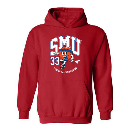 SMU - NCAA Men's Basketball : Niccolo Kalischer-Stork - Fashion Shersey Hooded Sweatshirt-0