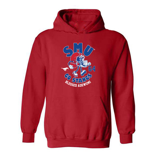 SMU - NCAA Football : Blessed Adewumi - Hooded Sweatshirt-0