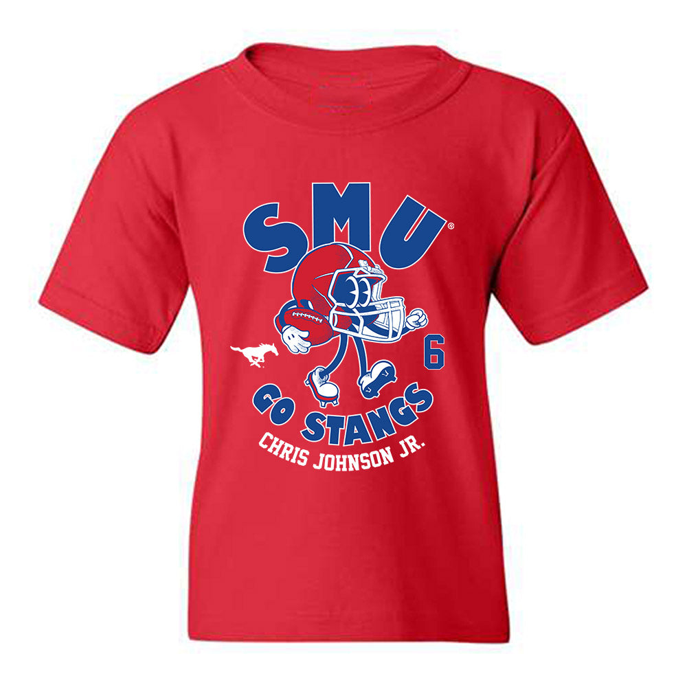 SMU - NCAA Football : Chris Johnson Jr. - Youth T-Shirt-0