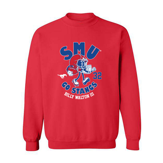 SMU - NCAA Football : Billy Walton III - Crewneck Sweatshirt-0