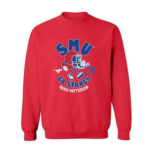 SMU - NCAA Football : Paris Patterson - Crewneck Sweatshirt-0