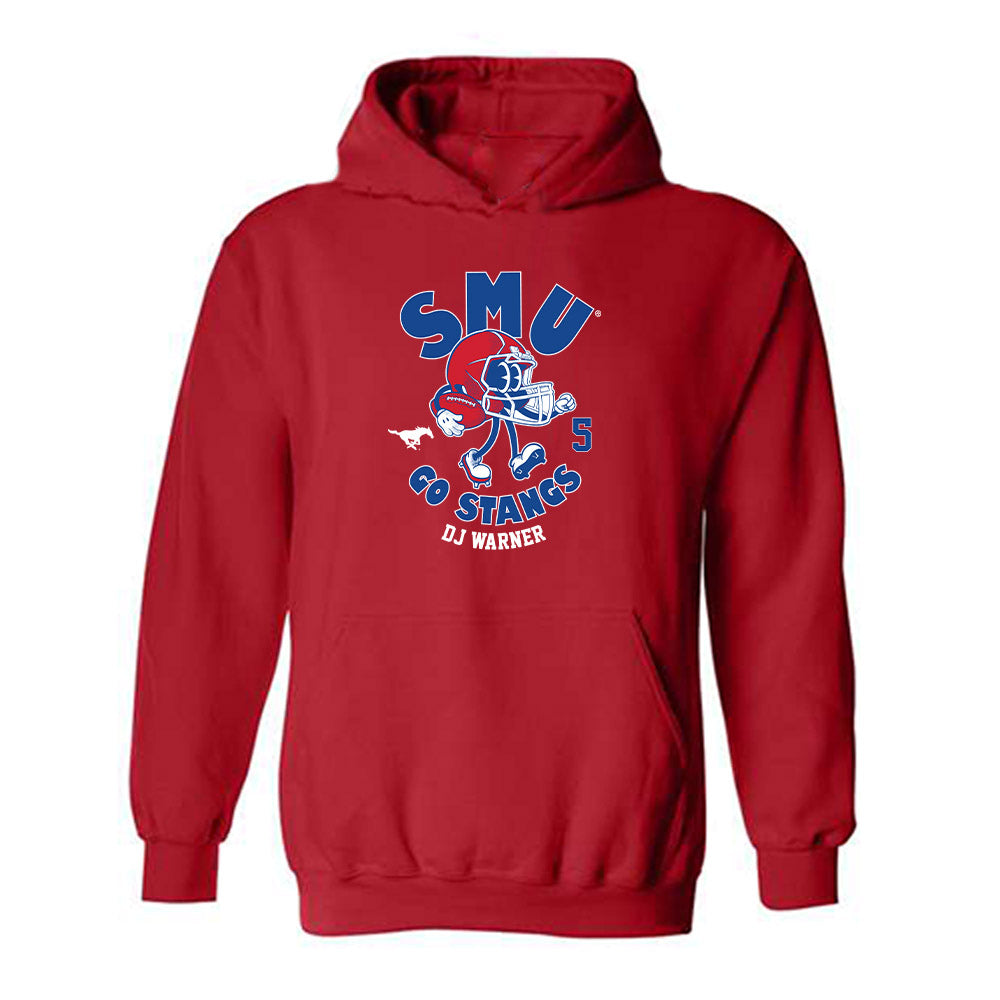 SMU - NCAA Football : DJ Warner - Hooded Sweatshirt-0