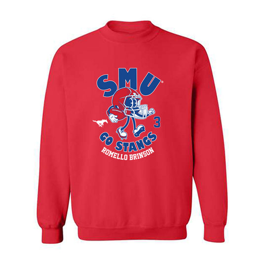 SMU - NCAA Football : Romello Brinson - Crewneck Sweatshirt-0