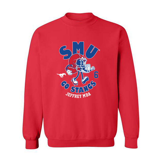 SMU - NCAA Football : Jeffrey M'ba - Crewneck Sweatshirt-0