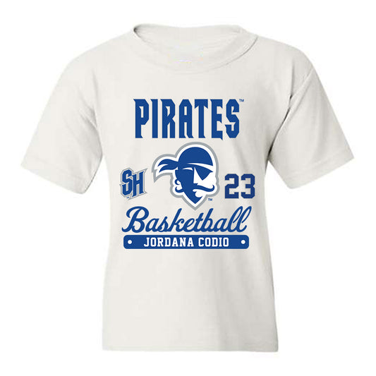 Seton Hall - NCAA Women's Basketball : Jordana Codio - Fashion Shersey Youth T-Shirt-0
