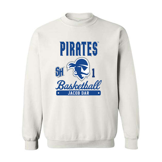 Seton Hall - NCAA Men's Basketball : Jacob Dar - Fashion Shersey Crewneck Sweatshirt-0