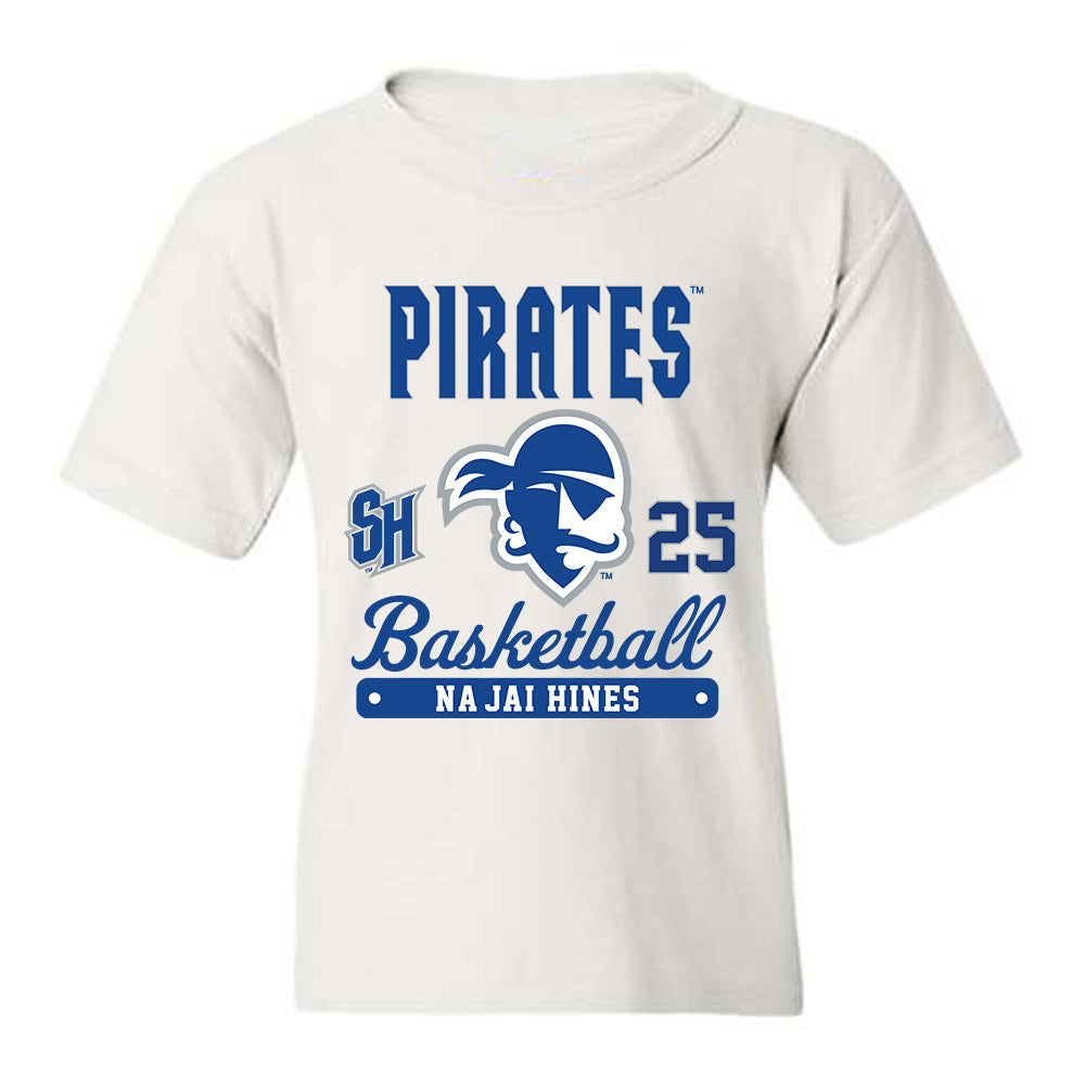 Seton Hall - NCAA Men's Basketball : Na'Jai Hines - Fashion Shersey Youth T-Shirt-0