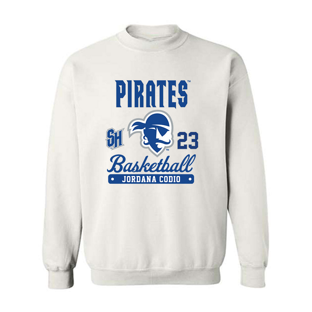 Seton Hall - NCAA Women's Basketball : Jordana Codio - Fashion Shersey Crewneck Sweatshirt-0