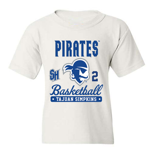 Seton Hall - NCAA Men's Basketball : Tajuan Simpkins - Fashion Shersey Youth T-Shirt-0