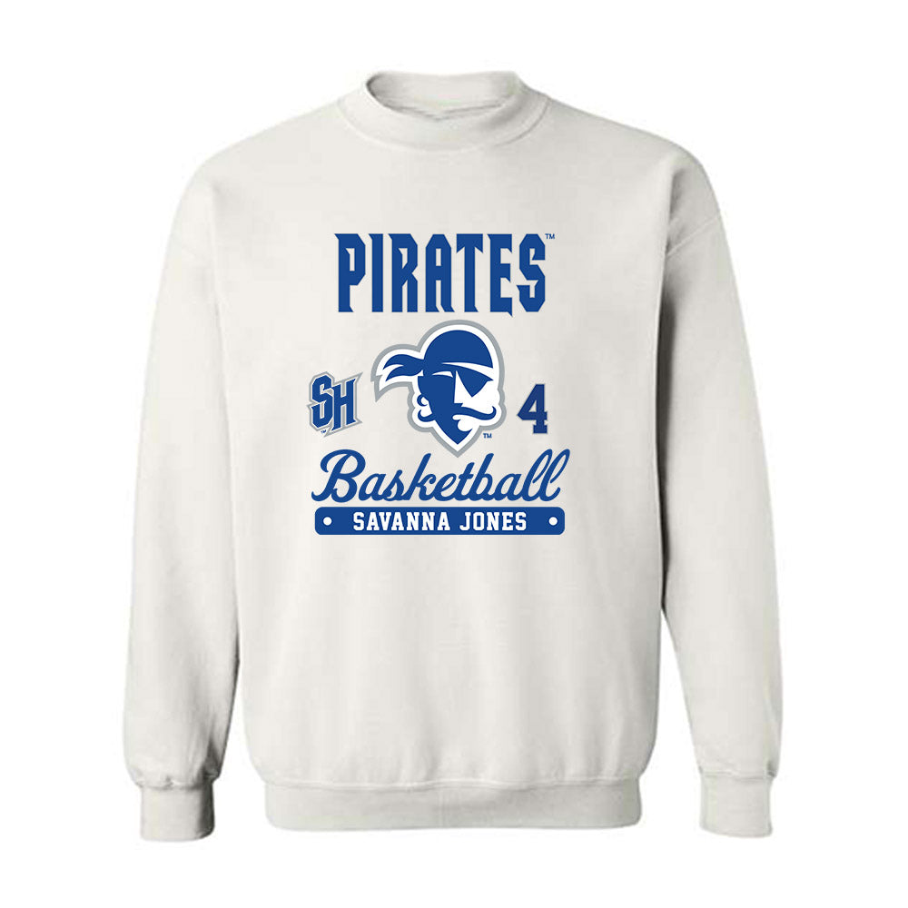 Seton Hall - NCAA Women's Basketball : Savanna Jones - Fashion Shersey Crewneck Sweatshirt-0