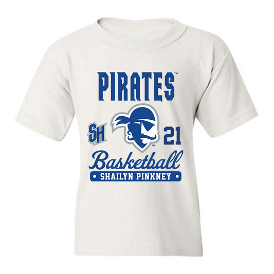 Seton Hall - NCAA Women's Basketball : Shailyn Pinkney - Fashion Shersey Youth T-Shirt-0