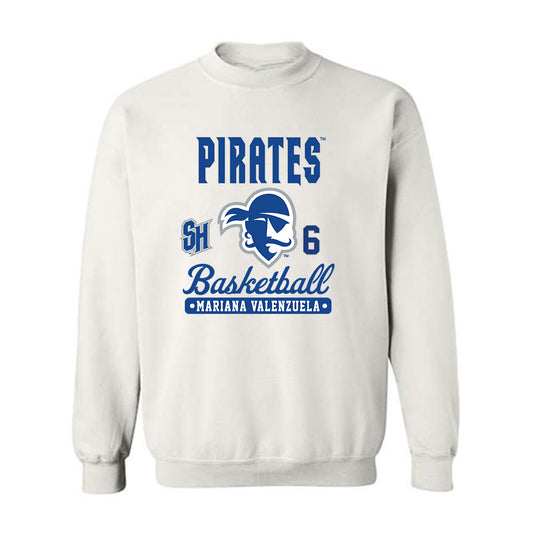 Seton Hall - NCAA Women's Basketball : Mariana Valenzuela - Fashion Shersey Crewneck Sweatshirt-0
