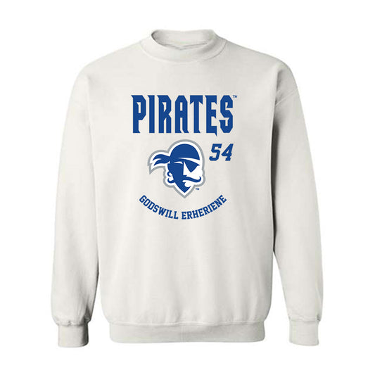 Seton Hall - NCAA Men's Basketball : Godswill Erheriene - Fashion Shersey Crewneck Sweatshirt-0