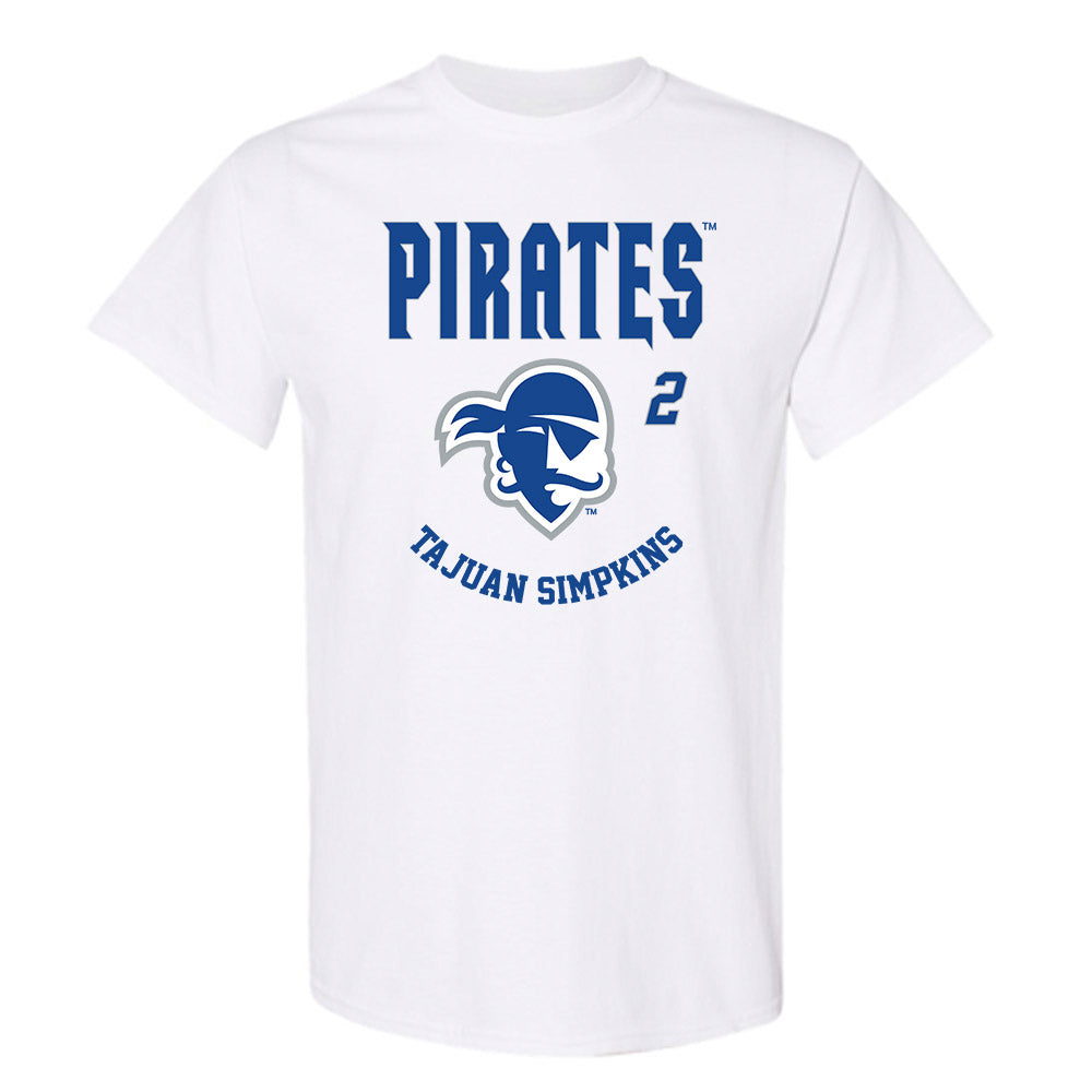 Seton Hall - NCAA Men's Basketball : Tajuan Simpkins - Fashion Shersey T-Shirt-0