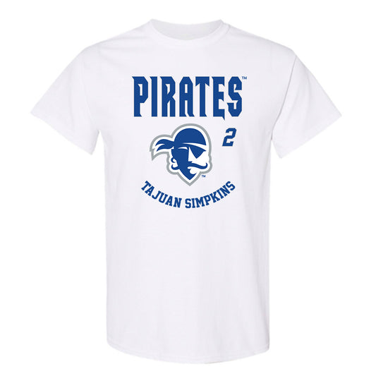Seton Hall - NCAA Men's Basketball : Tajuan Simpkins - Fashion Shersey T-Shirt-0