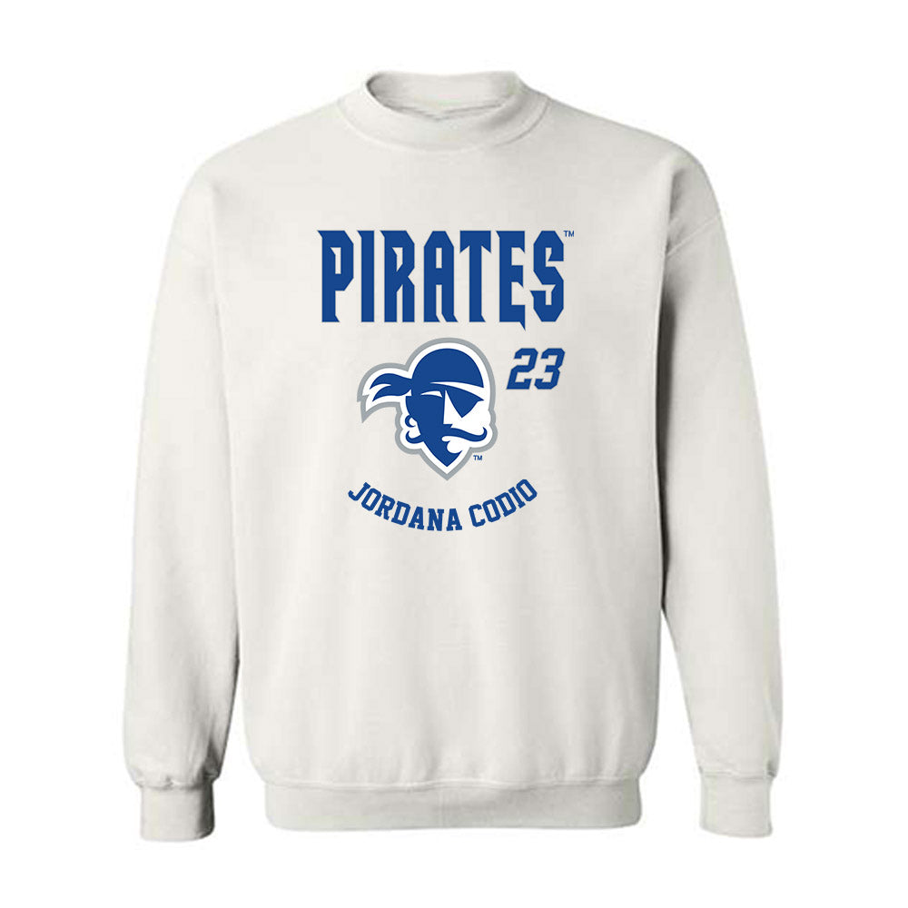 Seton Hall - NCAA Women's Basketball : Jordana Codio - Fashion Shersey Crewneck Sweatshirt-0