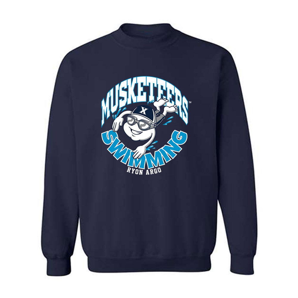 Xavier - NCAA Women's Swimming & Diving : Ryon Argo - Fashion Shersey Crewneck Sweatshirt-0