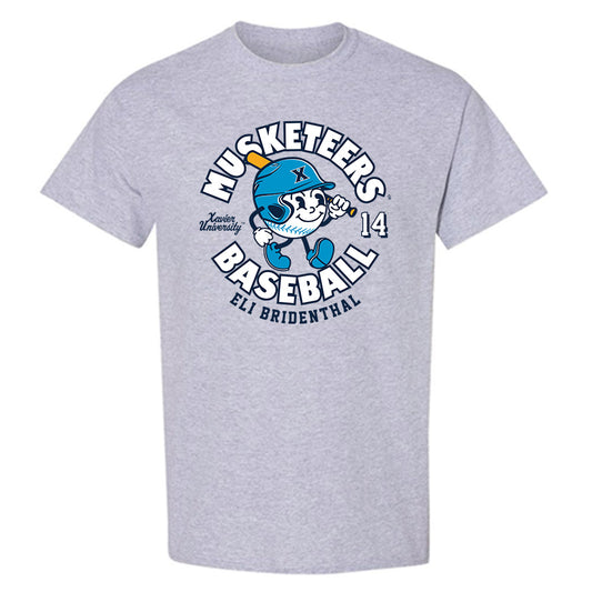 Xavier - NCAA Baseball : Eli Bridenthal - Fashion Shersey T-Shirt-0