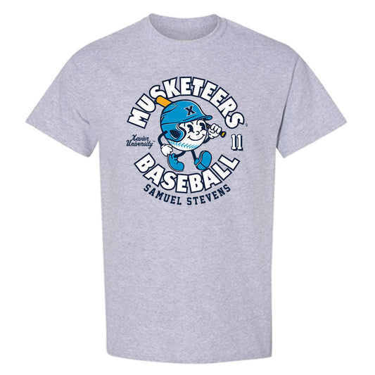 Xavier - NCAA Baseball : Samuel Stevens - Fashion Shersey T-Shirt-0