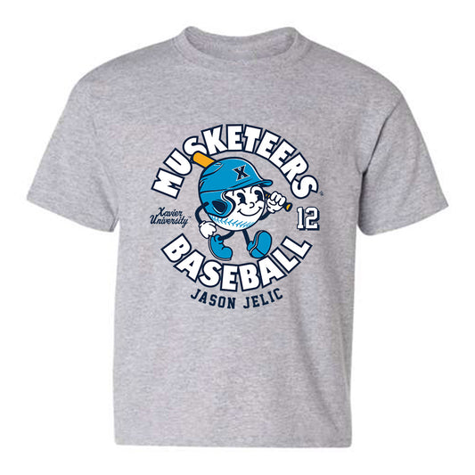 Xavier - NCAA Baseball : Jason Jelic - Fashion Shersey Youth T-Shirt