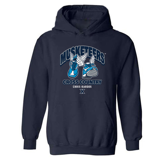 Xavier - NCAA Men's Cross Country : Chris Kardos - Fashion Shersey Hooded Sweatshirt-0