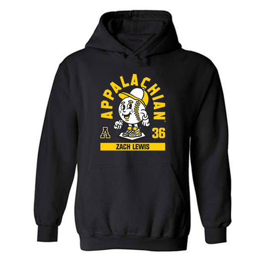 App State - NCAA Baseball : Zach Lewis - Fashion Shersey Hooded Sweatshirt