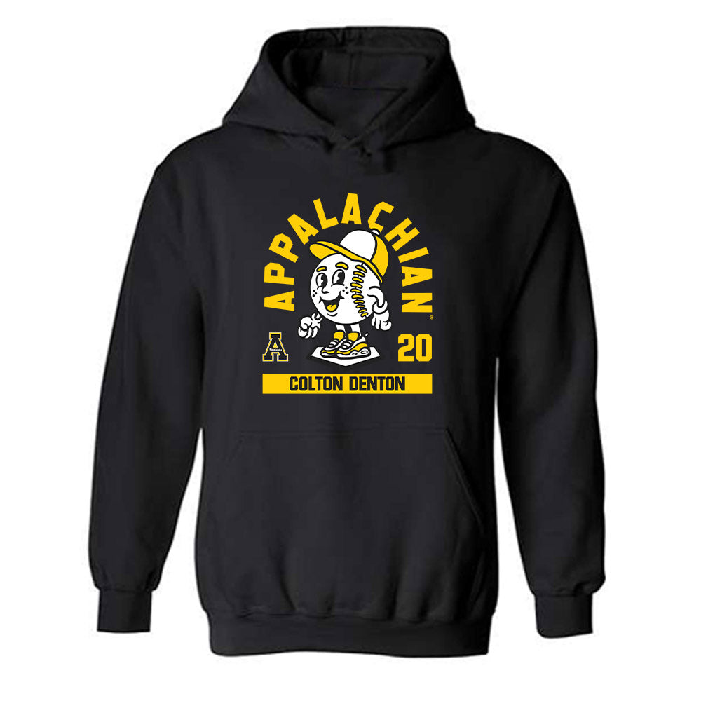 App State - NCAA Baseball : Colton Denton - Fashion Shersey Hooded Sweatshirt-0