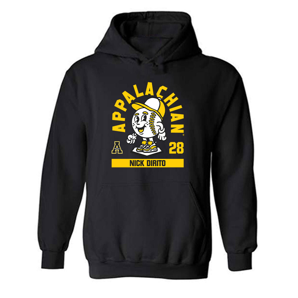 App State - NCAA Baseball : Nick DiRito - Fashion Shersey Hooded Sweatshirt-0