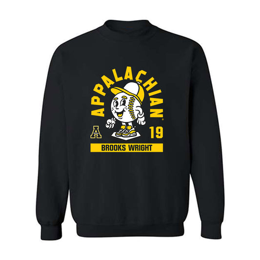 App State - NCAA Baseball : Brooks Wright - Fashion Shersey Crewneck Sweatshirt-0