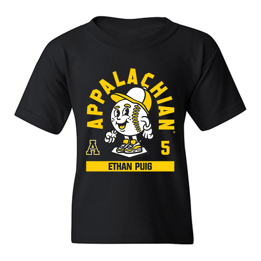 App State - NCAA Baseball : Ethan Puig - Fashion Shersey Youth T-Shirt-0