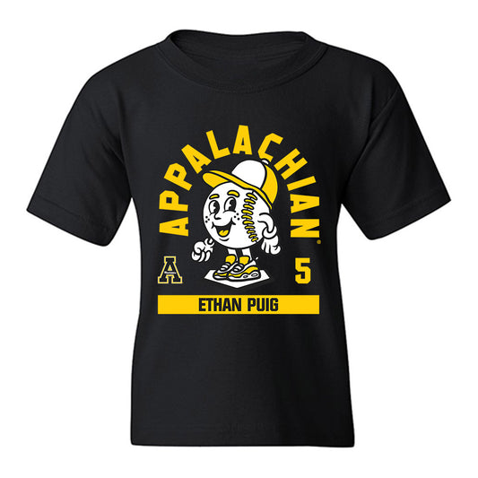 App State - NCAA Baseball : Ethan Puig - Fashion Shersey Youth T-Shirt-0